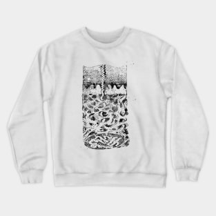 Vertical section of the skin Crewneck Sweatshirt